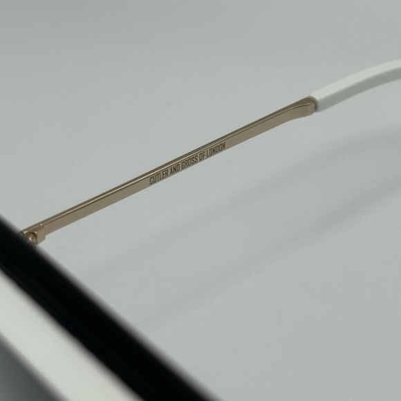 CUTLER AND GROSS Black/White Unisex Sunglasses NWT $650 - Picture 4 of 6